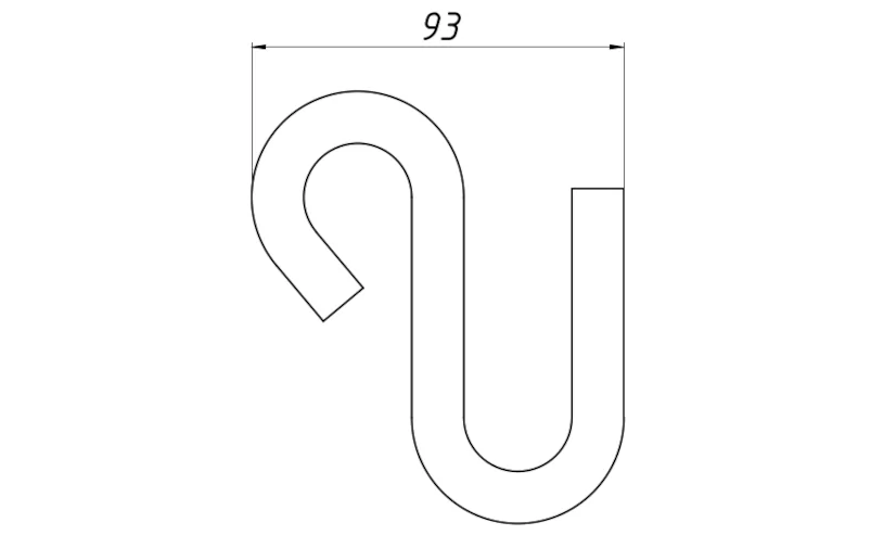 Чертеж стартового шахтного кабельного кронштейна КСО-2 системы подвески Горизонт