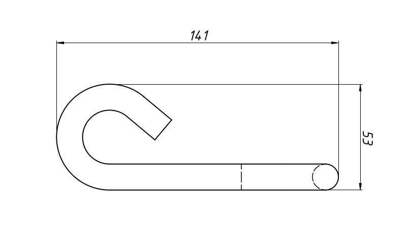 Габаритный чертеж стартового кронштейна КСО-3