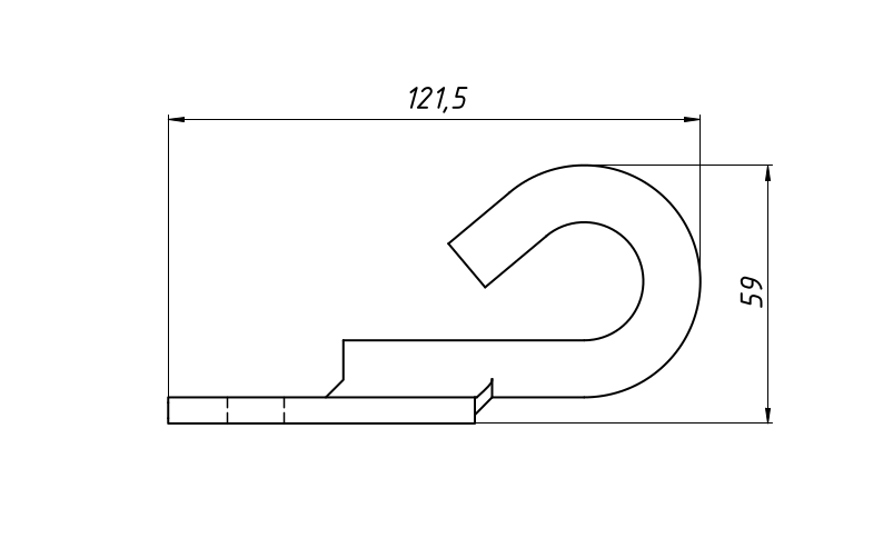 Чертеж стартового кабельного шахтного кронштейна КСО-4