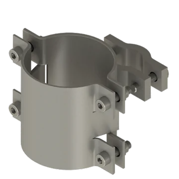 Стволовой кабельный зажим с креплением на стальной канат